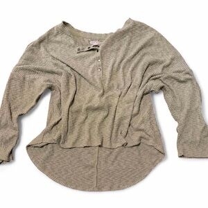 Urban Outfitters Olive Green Button-Down Knit Shirt